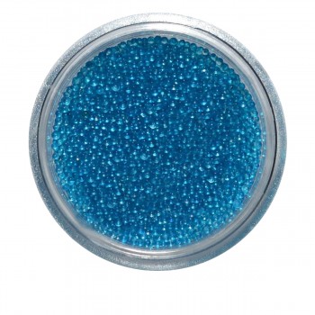 Бульонки пластмассовые полупрозрачные NailApex голубые