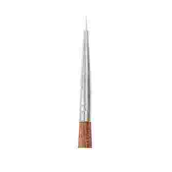 Кисть для тонких линий (коричневая ручка) NailApex с колпачком