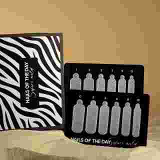 Молди силиконовые для верхних форм NailSofTheDay Mold Safari (12 размеров в пакете) (Непревзойденная зебра)