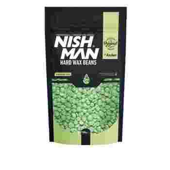 Воск для депиляции Nishman в гранулах зеленый 500 г