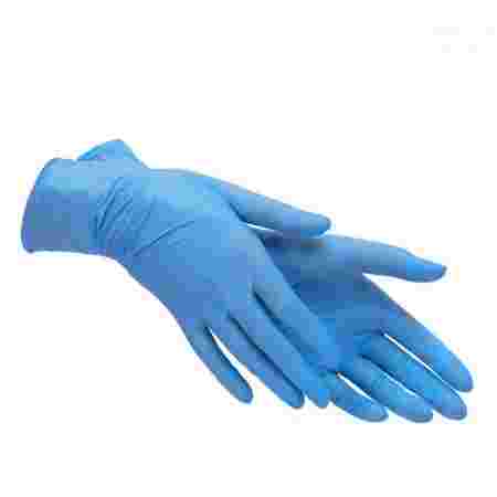 Перчатки нитриловые без пудры нестерильные 10 пар Голубой 