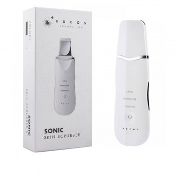 Аппарат ультразвуковой ионный очиститель кожи Bucos Sonic Skin Scrubber S1 (Белый)