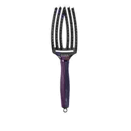 Расческа Olivia Garden Finger Brush Care Iconic Boar&Nylon M (Violet Amethyst)