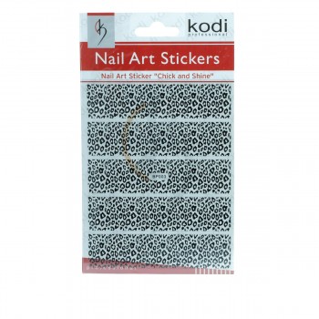 Наклейки для ногтей KODI Nail Art Stickers Black 003BP