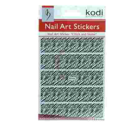 Наклейки для ногтей KODI Nail Art Stickers Black 008SP