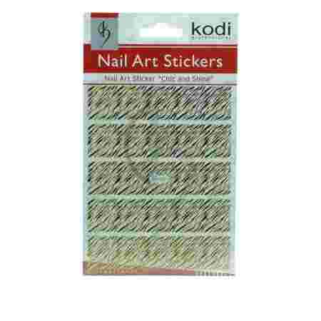 Наклейки для ногтей KODI Nail Art Stickers Gold 008BP