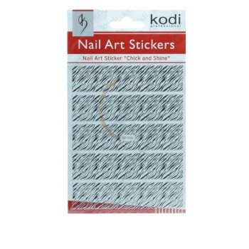 Наклейки для ногтей KODI Nail Art Stickers Silver 008BP