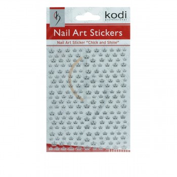 Наклейки для ногтей KODI Nail Art Stickers Silver 007SP