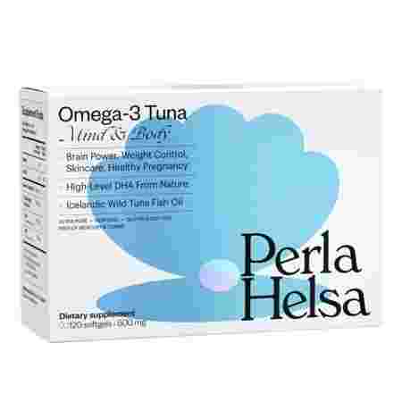 Омега-3 из Тунца Perla Helsa с DHA-формулой (120 капсул)