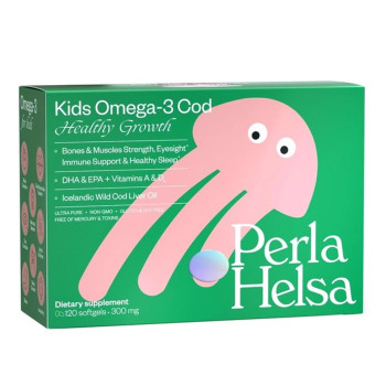 KIDS Омега-3 из Трески Perla Helsa с витаминами А и D3 (120 капсул)