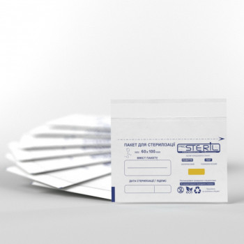 Пакеты самоклеющиеся для стерилизации (белые) Prosteril  60х100 100 шт 