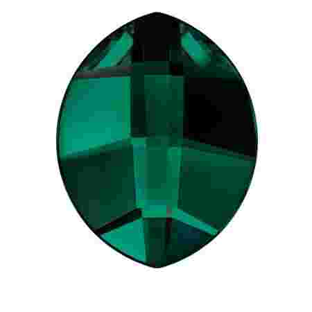 Стразы SWAROVSKI овал многогранник 1 шт Emerald