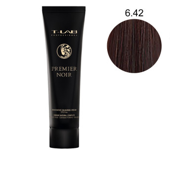 Крем-краска для волос T-LAB Professional Premier Noir 100 мл (6-42)