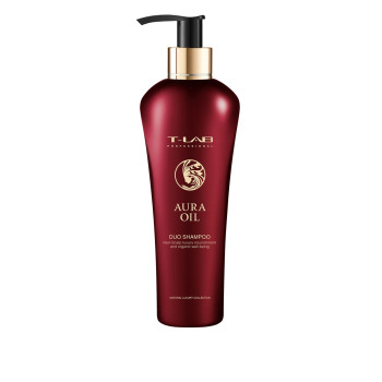 Шампунь Duo для роскошной мягкости и натуральной красоты волос T-LAB Professional Aura Oil Duo Shampoo 300 мл
