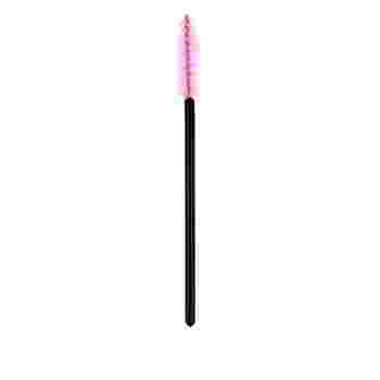 Щеточка для ресниц Vivienne черная ручка 50 шт (нежно-розовый)
