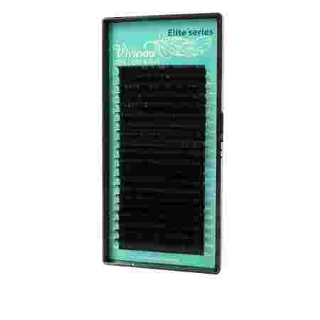Ресницы в коробке Vivienne ELITE Черный шоколад 20 линий (0,15*С 12 мм)