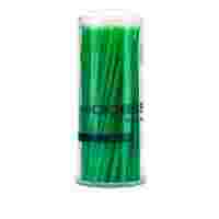 Палочки микробрашер Vivienne для коррекции ресниц в тубусе 100 шт зеленые тонкие