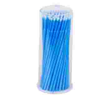 Палочки микробрашер Vivienne для коррекции ресниц в тубусе 100 шт голубые стандарт