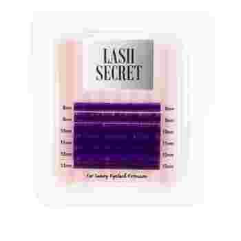 Ресницы Lash Secret Фиолетовые 6 линий (0.1C (8-13))
