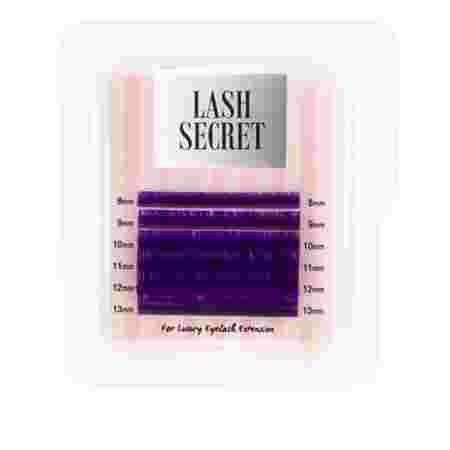 Ресницы Lash Secret Фиолетовые 6 линий (0.07D (8-13))