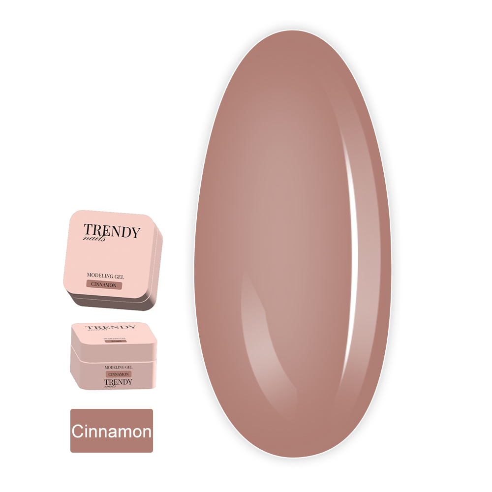 Гель для нарощування нігтів TrendyNails HFTF  15 мл (Classic color Cinnamon)