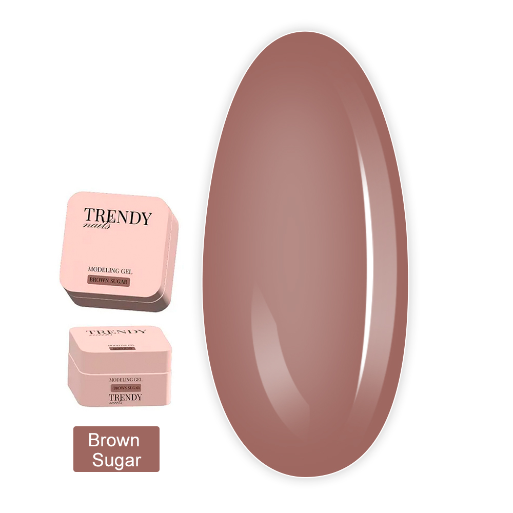 Гель для наращивания ногтей TrendyNails HFTF  15 мл (Classic color Brown Sugar)