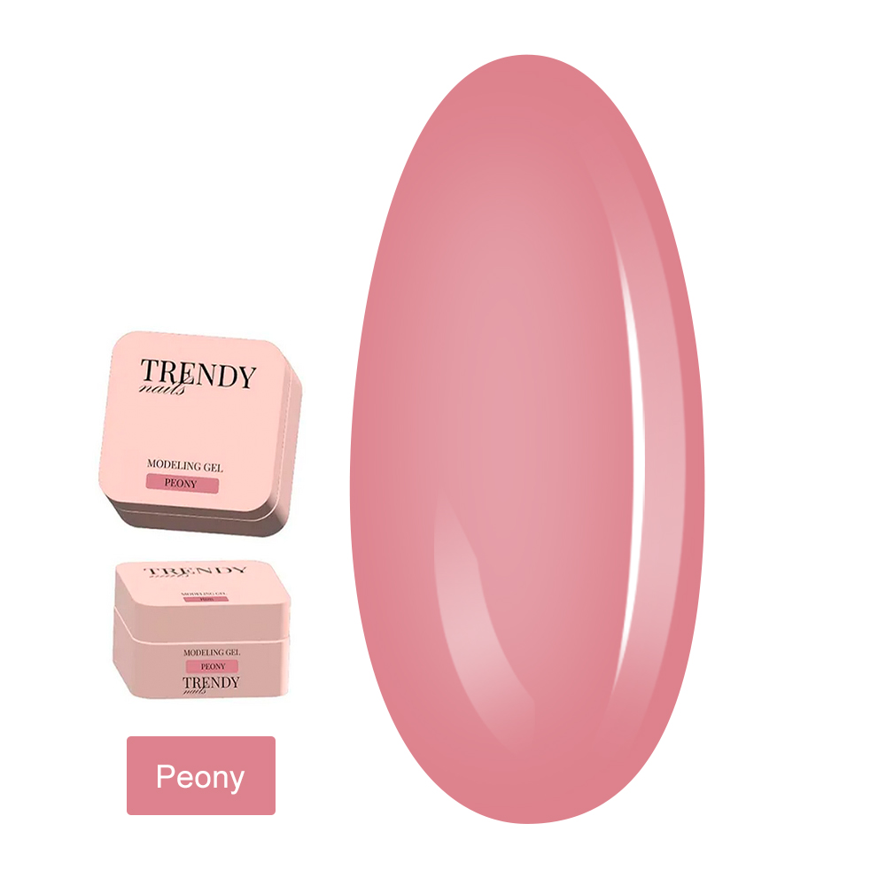 Гель для нарощування нігтів TrendyNails HFTF  30 мл (Classic color Peony)