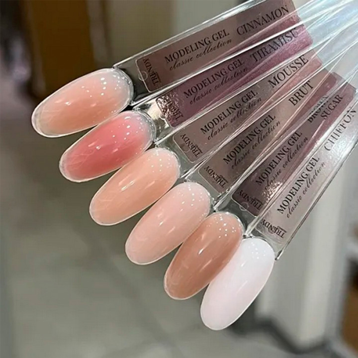 Гель для наращивания ногтей TrendyNails HFTF  30 мл (Classic color Mousse)