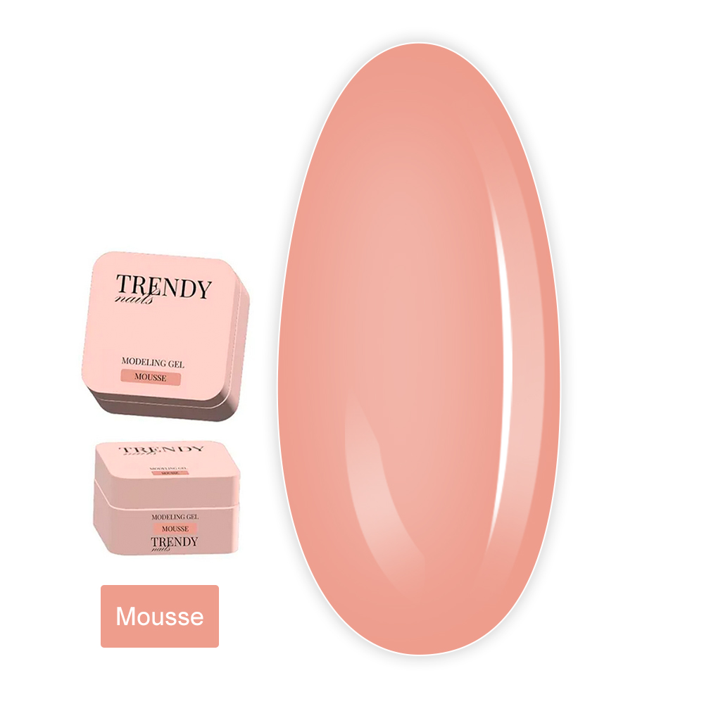 Гель для наращивания ногтей TrendyNails HFTF  30 мл (Classic color Mousse)