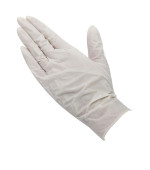 Рукавички нітрил неопудр/нестер/текстуровані Hoffen 1 пара (White)