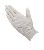 Перчатки нитрил неопудренные нестерильные текстурированные Hoffen 1 пара (White)