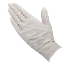 Перчатки нитрил неопудренные нестерильные текстурированные Hoffen 1 пара (White)