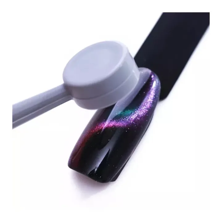 Магніт для гель-лаку Mileo (Сiрий подвійне котяче око прямокутний)