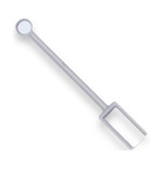 Магніт для гель-лаку Mileo (Сiрий подвійне котяче око прямокутний)