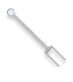 Магнит для гель-лака Mileo (Серый двойной кошачий глаз прямоугольный)