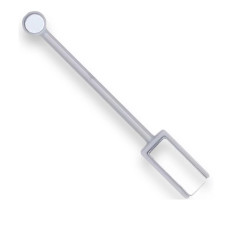 Магніт для гель-лаку Mileo (Сiрий подвійне котяче око прямокутний)