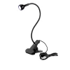 Лампа LED/UV гнучка на прищіпці   (Black 5W)