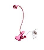 Лампа LED/UV гибкая на прищепке (Pink 5W)