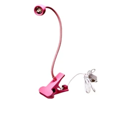 Лампа LED/UV гибкая на прищепке (Pink 5W)