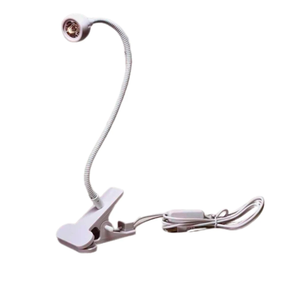 Лампа LED/UV гибкая на прищепке (White 5W)