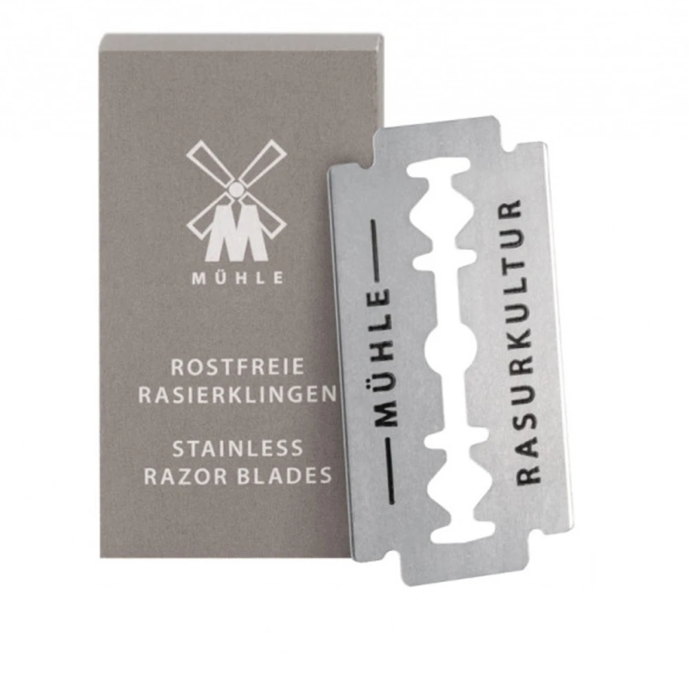 Леза двосторонні для безпечних бритв Muhle (10 шт.)