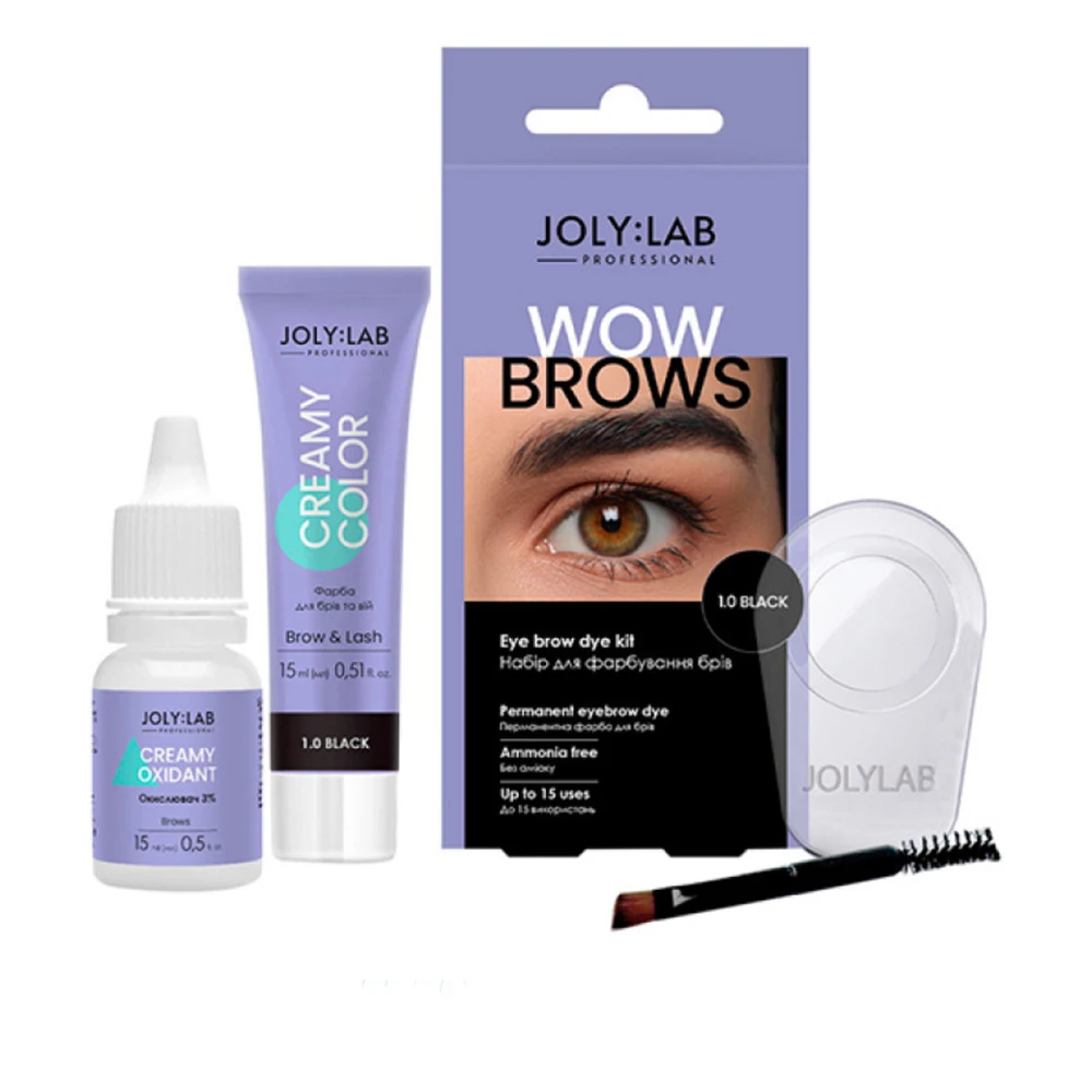 Набор для покраски бровей Joly:Lab (Wow Brows 1.0 Black)