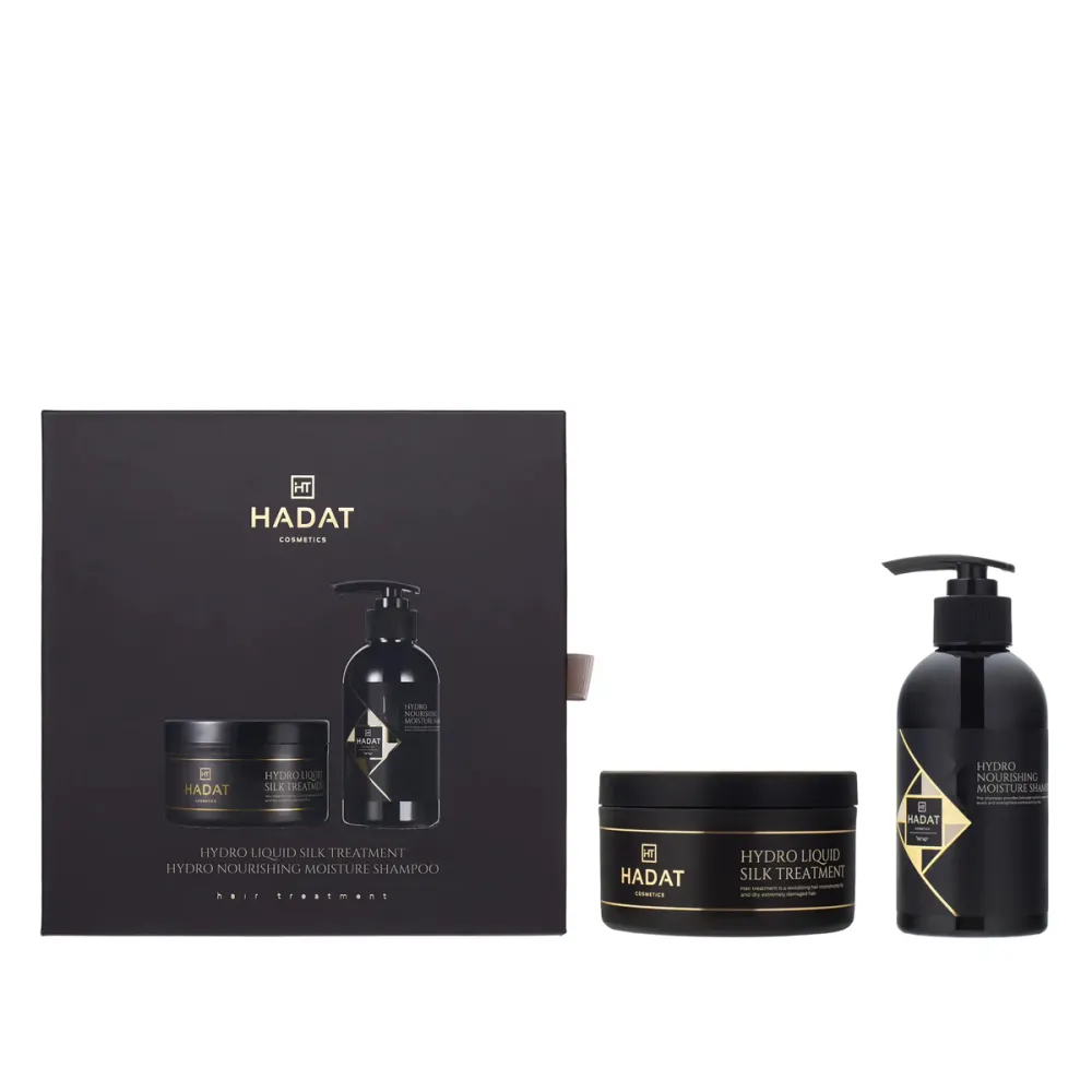 Набор подарочный HADAT (Hydro Nourishing Moisture Shampoo + Hydro Liquid Silk Treatment 70ml+300ml)