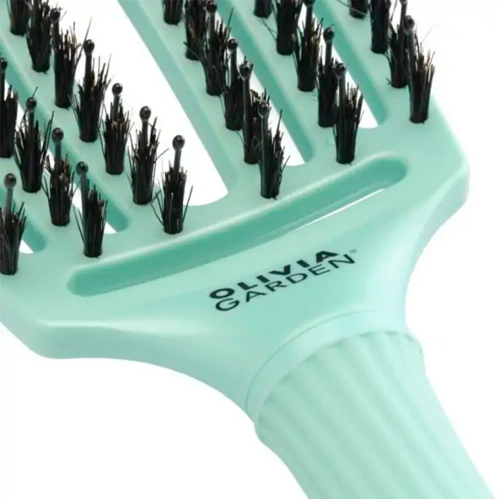 Щетка для волос Olivia Garden (FINGERBRUSH Iconic Arctic Teal Boar&Nylon)