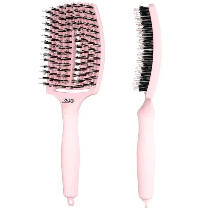 Щетка для волос Olivia Garden (FINGER BRUSH COMBO Pastel pink medium)