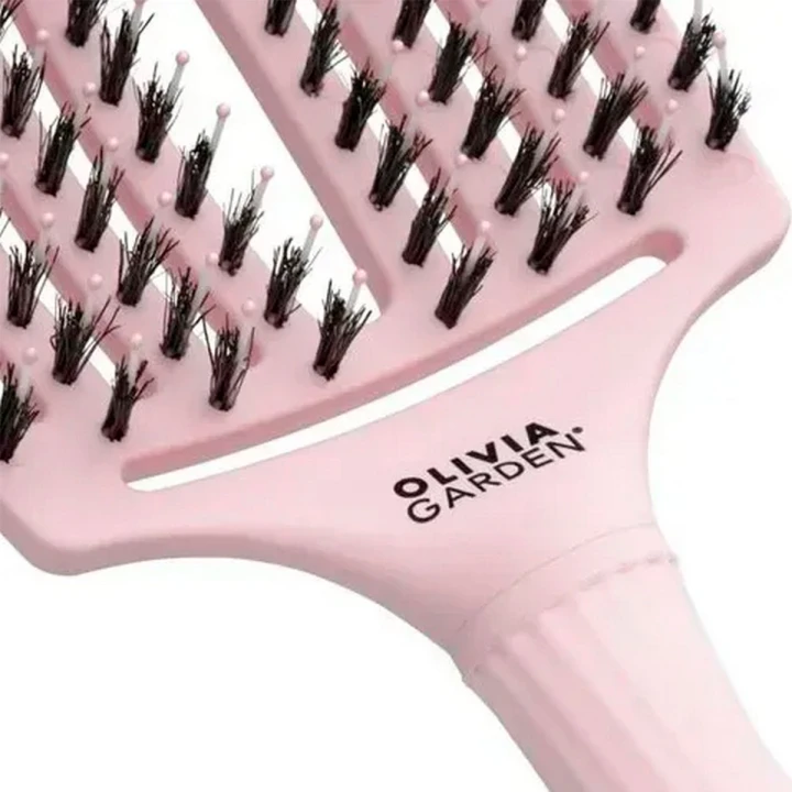 Щетка для волос Olivia Garden (FINGER BRUSH COMBO Pastel pink small)