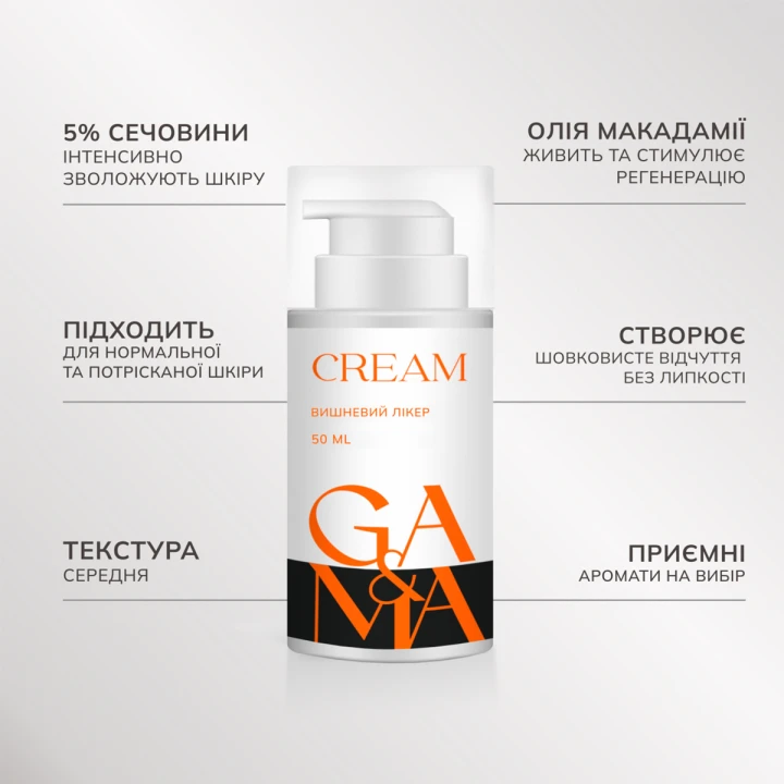 Крем з сечовиною GA&MA (Вишневий лікер 8 мл)