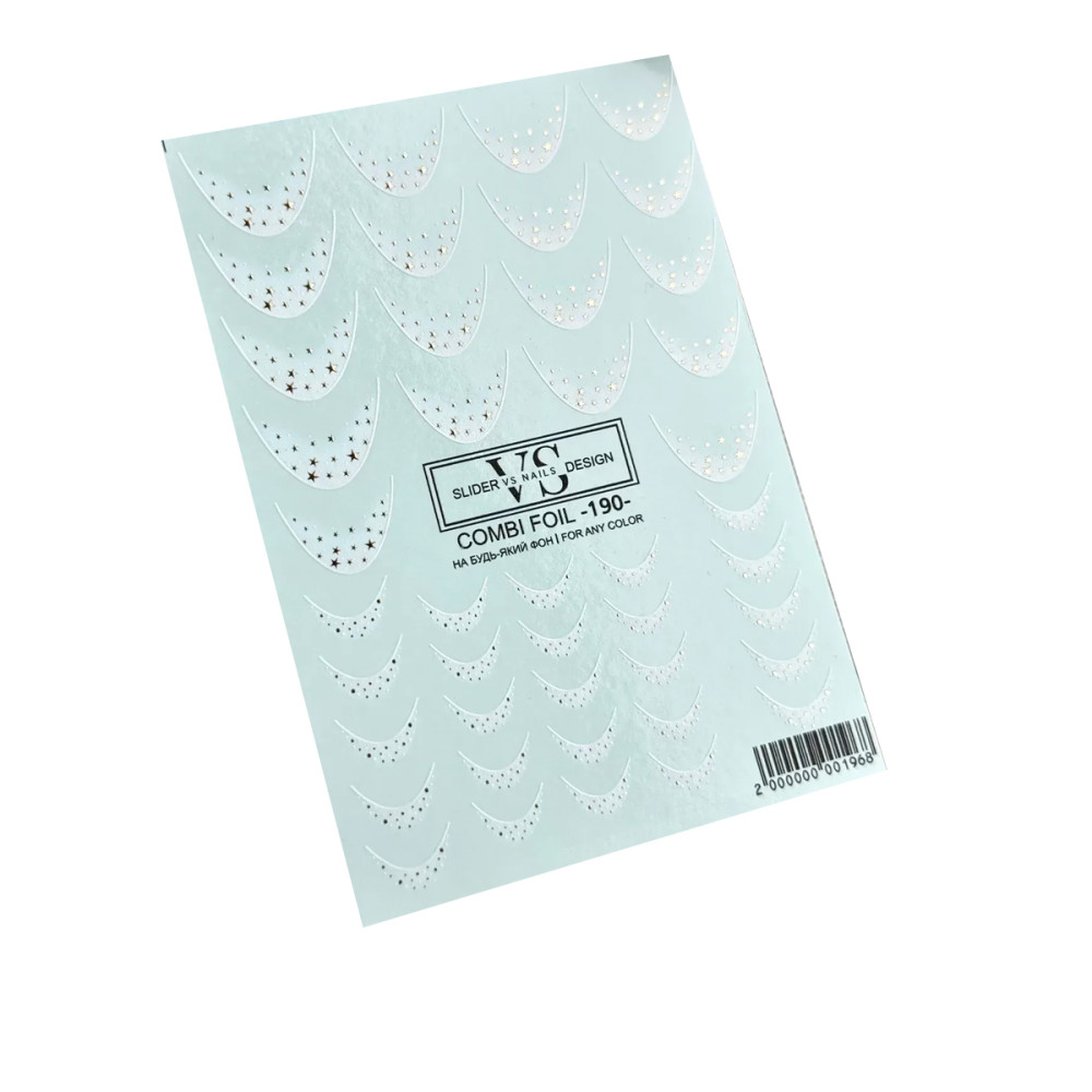 Слайдер дизайн Combi foil VS-NAILS (190)