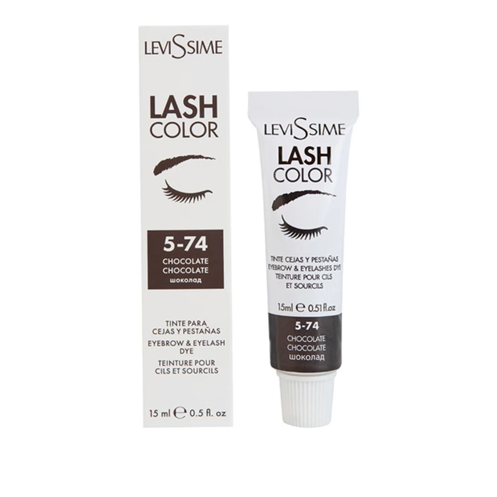 Краска для ресниц и бровей Levissime 15 мл (5-74 Шоколадная)
