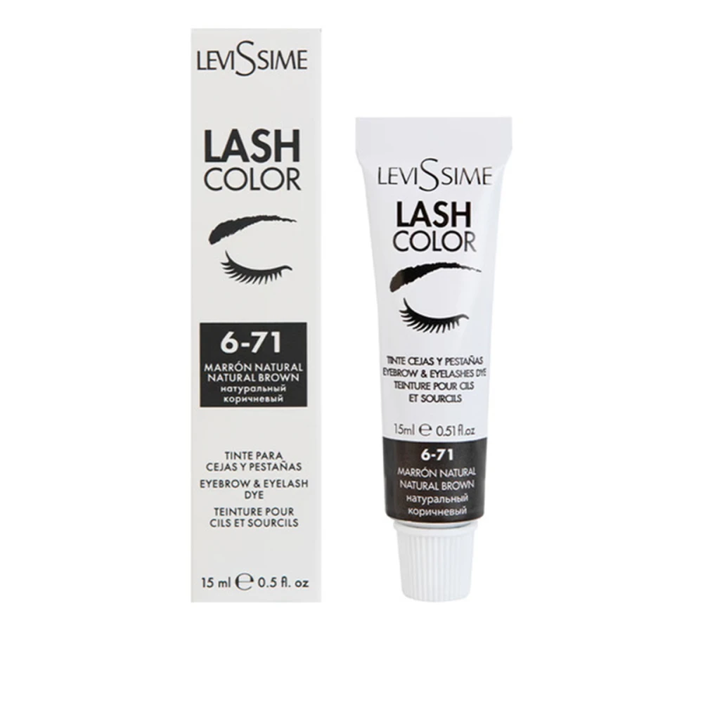 Краска для ресниц и бровей Levissime 15 мл (6-71 Натуральная коричневая)